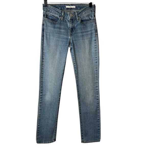 Levis 712 Slim Jeans Womens Size 27 Lightwash Stretch - Picture 1 of 11